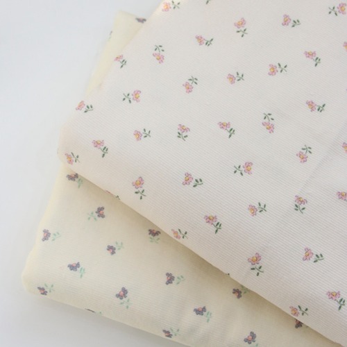 Large Size 21w Fine Corduroy Cotton Fabric Eileen Flower 2 Types Z1596