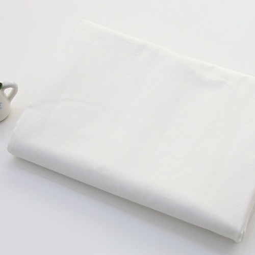 Large Corduroy Plain Fabric White Ivory Z1628