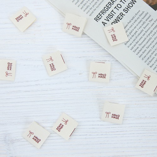 10) Cotton Filling Label Handmade Small Ribbon Z1685