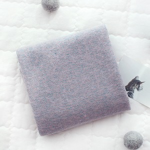 대폭) 울 혼방 모직 톤다운 핑크바탕- 블루 포인트(5301054)