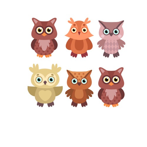 Clothing Heat Transfer Paper Owl Rhombus (F456)