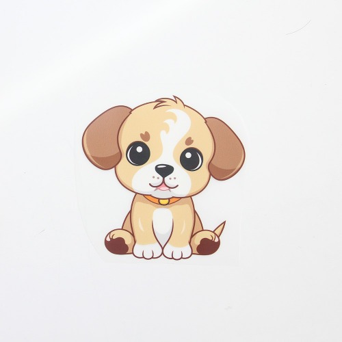 Clothing Heat Transfer Heart Cute Dog (F469)