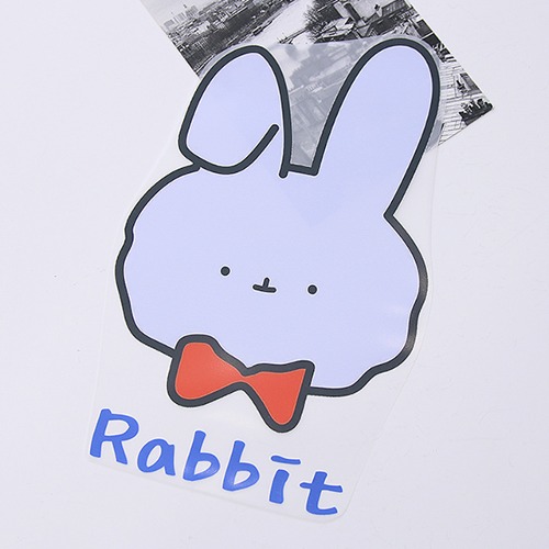 Color Heat Transfer Ribbon Rabbit Light Purple Z1509