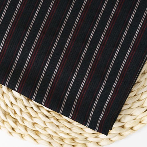 Cotton Polyester Mixed Sun Yarn Metal Spandex Red Stripes (8205577)