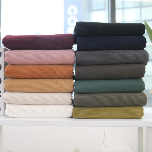 Washing Jung Corduroy] Large Winter Fabric Forever Corduroy Plain 13 colors (c2436)