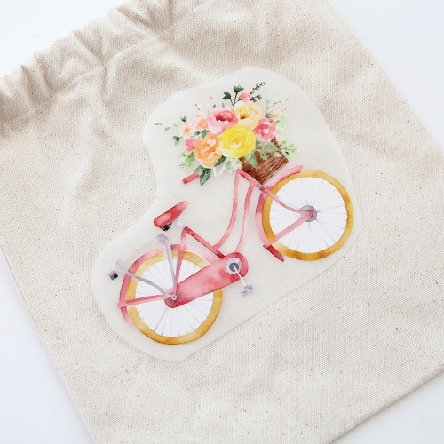 3D Thermal Transfer Paper Water Color Red Bicycle No. 51 (97051)