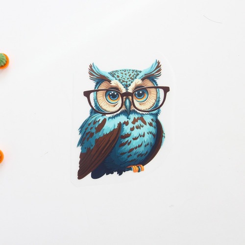 3D Thermal Transfer Paper) Blue Glasses Owl-232 (97232)