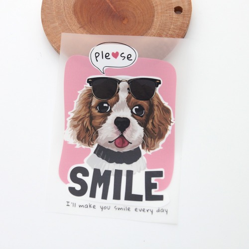 3D heat transfer paper) Smile Dog No. 223 (97223)