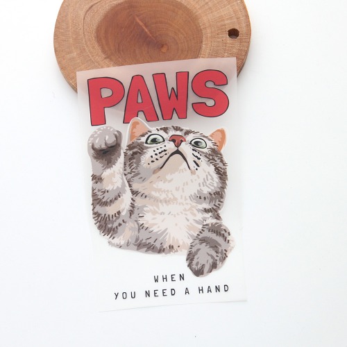 3D Thermal Transfer Paper) PAWS Scratching Cat No. 204 (97204)